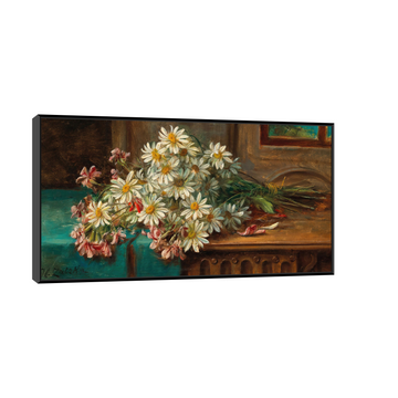 Umetnička slika A Bouquet of Daisies, Hans Zatzka na platnu - NS Canvas Shop