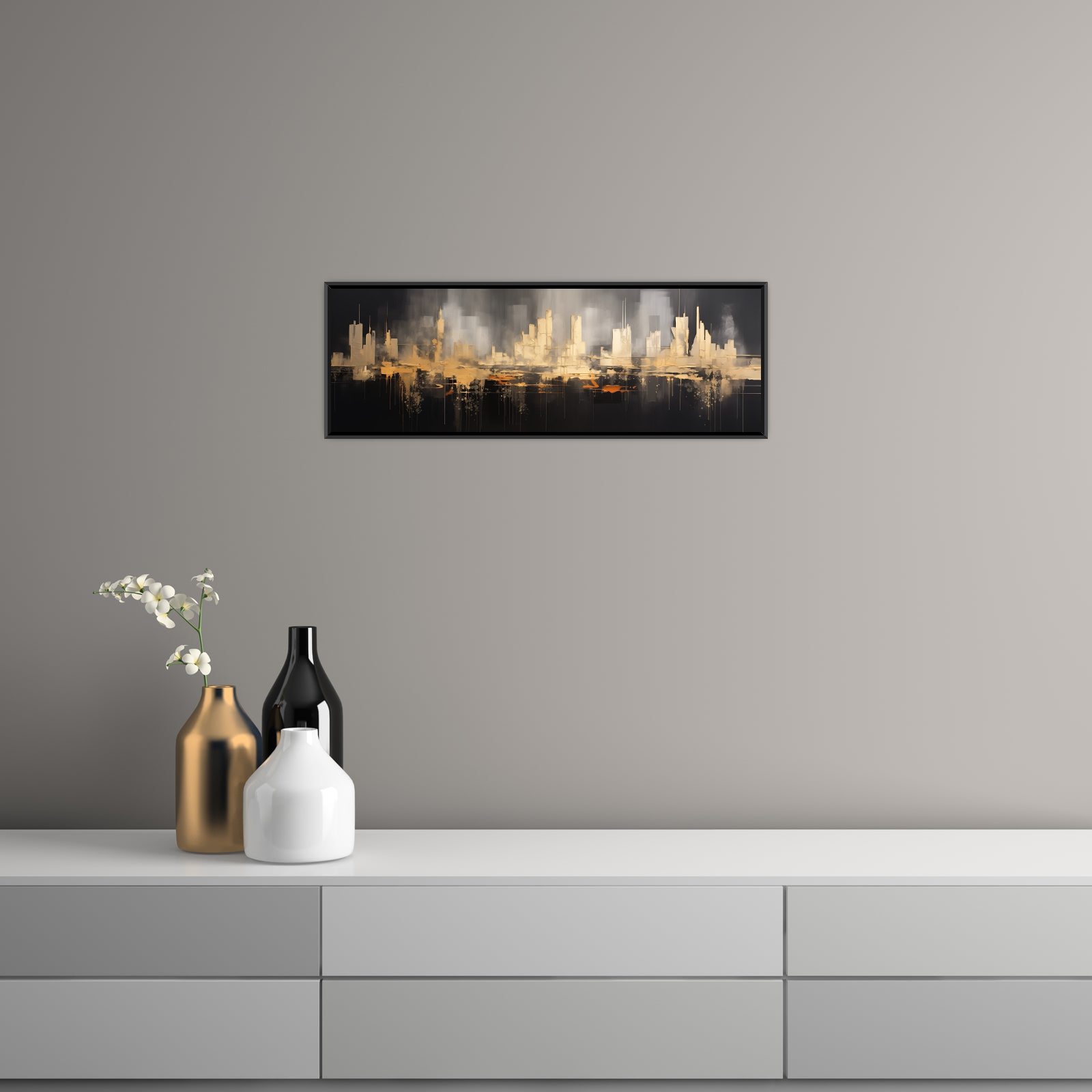 Umetnička slika Abstraktna Metropola na platnu - NS Canvas Shop