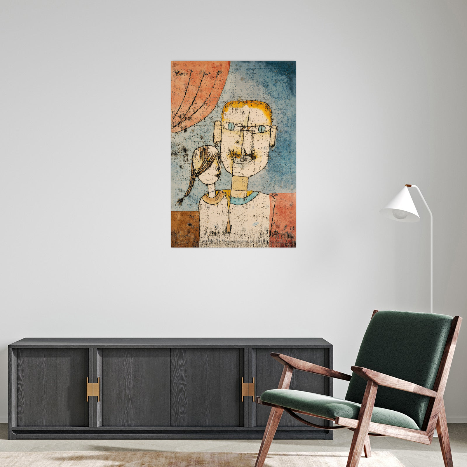 Umetnička slika Adam and Little Eve, Paul Klee na platnu - NS Canvas Shop