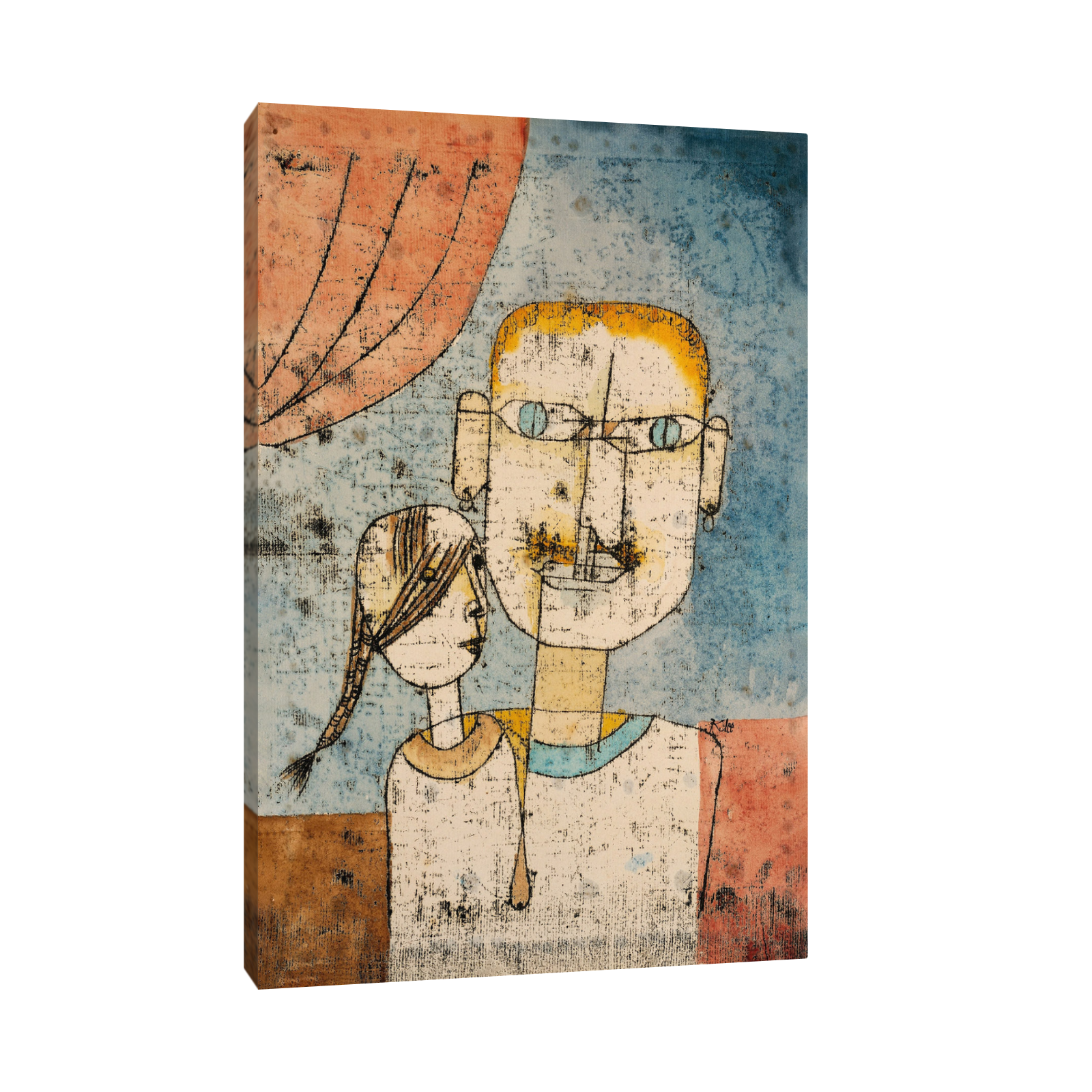 Umetnička slika Adam and Little Eve, Paul Klee na platnu - NS Canvas Shop
