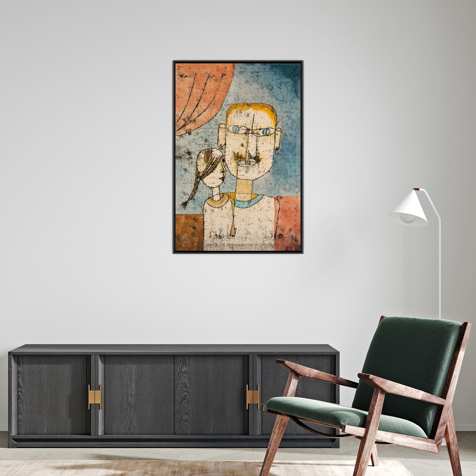 Umetnička slika Adam and Little Eve, Paul Klee na platnu - NS Canvas Shop