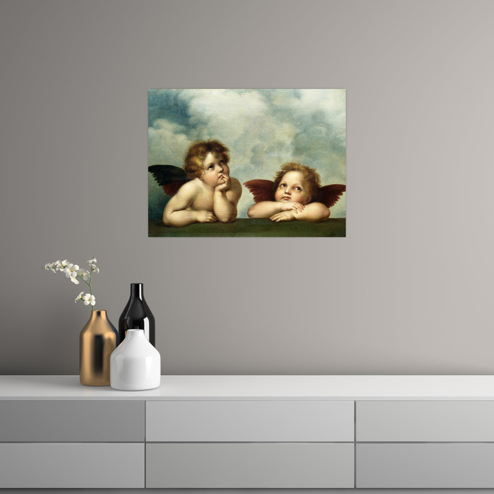 Umetnička slika Andjeli, Raffaello Santi na platnu - NS Canvas Shop