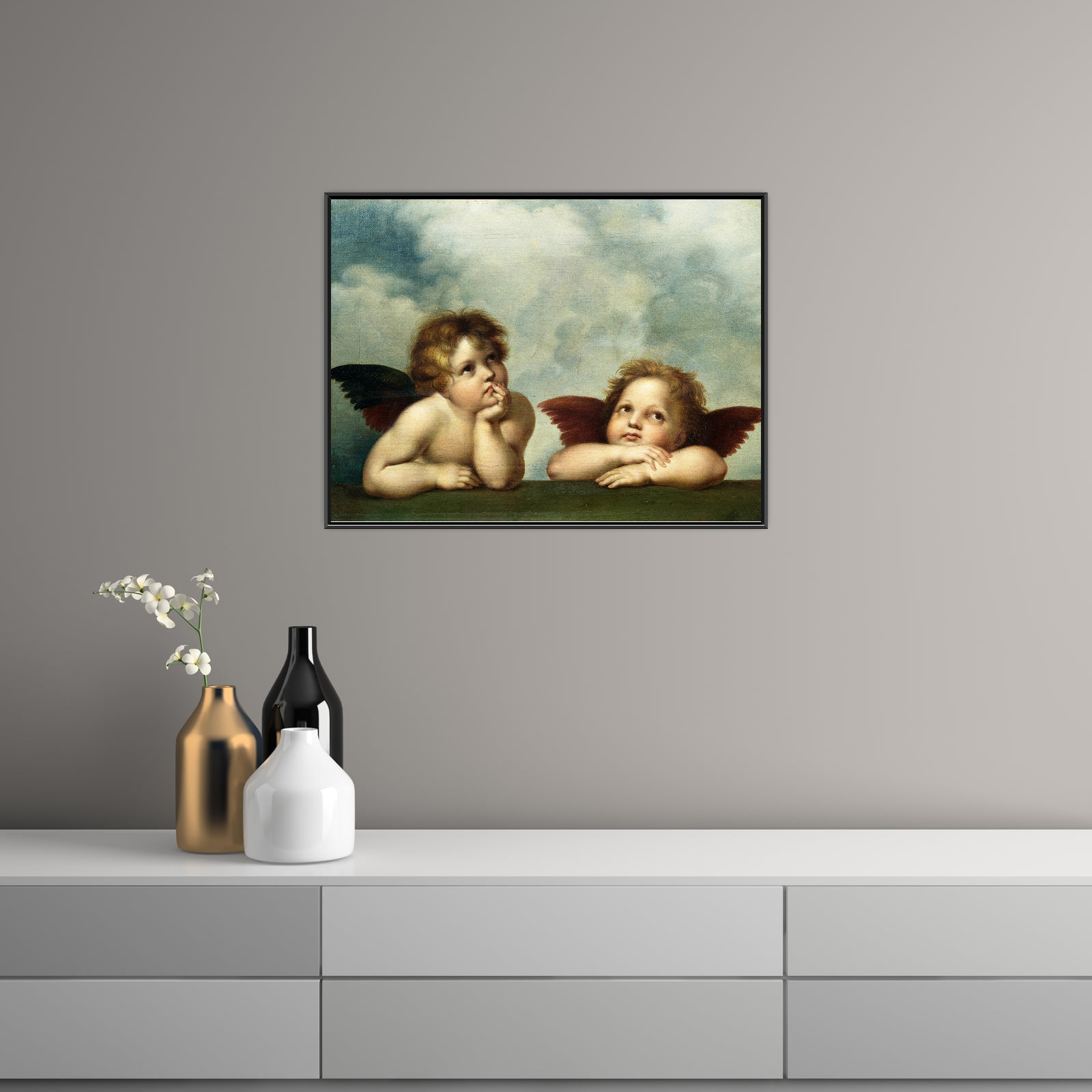 Umetnička slika Andjeli, Raffaello Santi na platnu - NS Canvas Shop