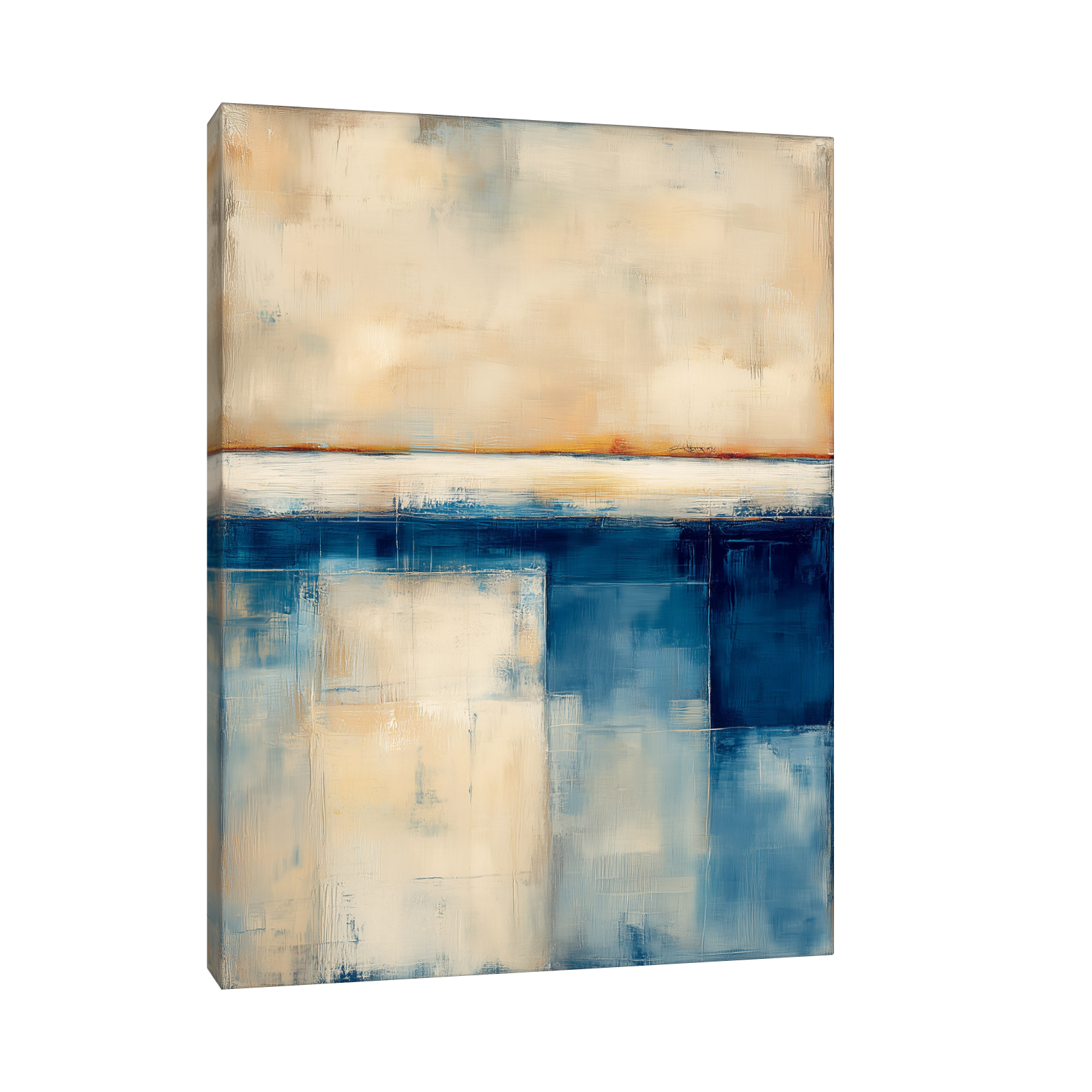 Apstraktna slika plavo-bež