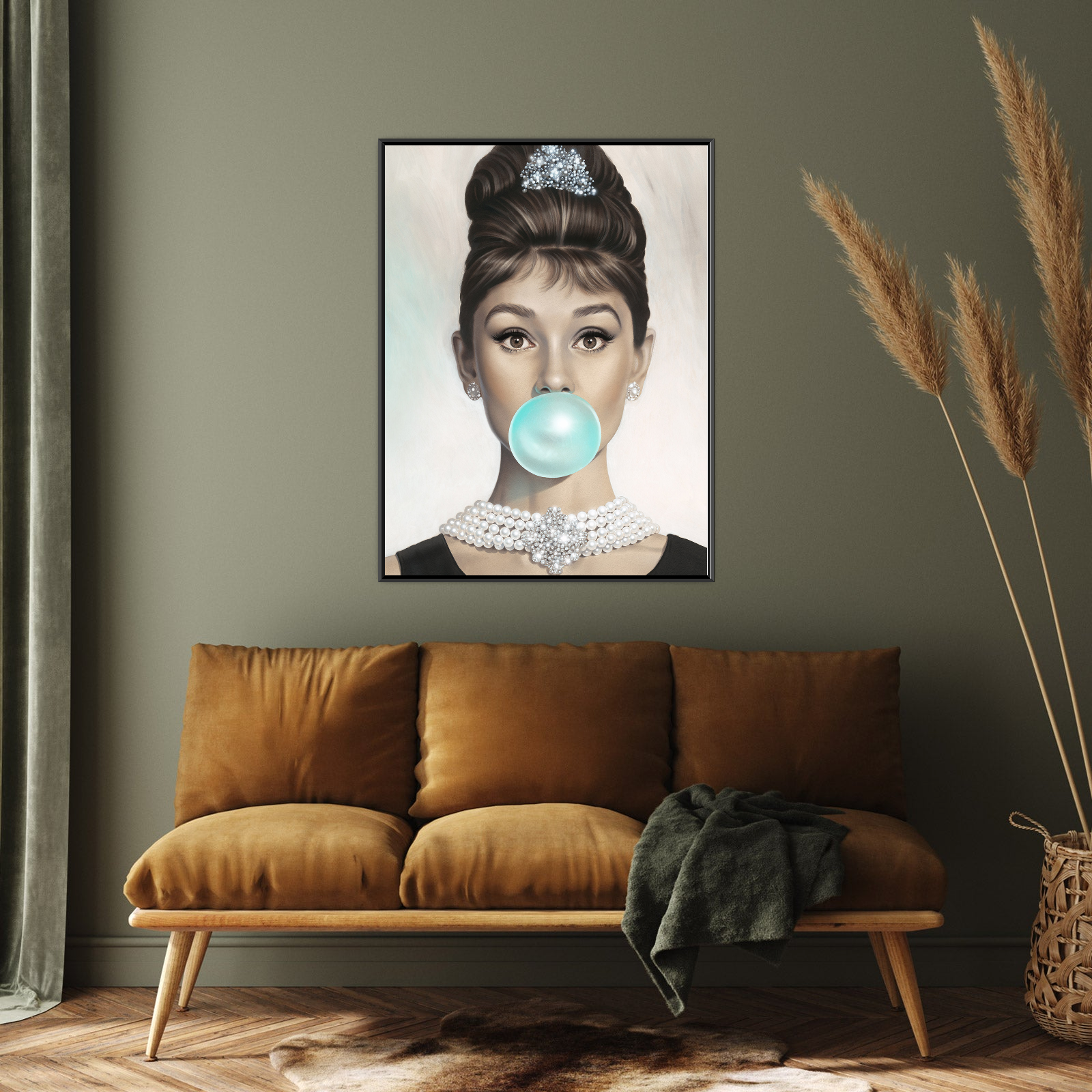 Umetnička slika Audrey Hepburn na platnu - NS Canvas Shop