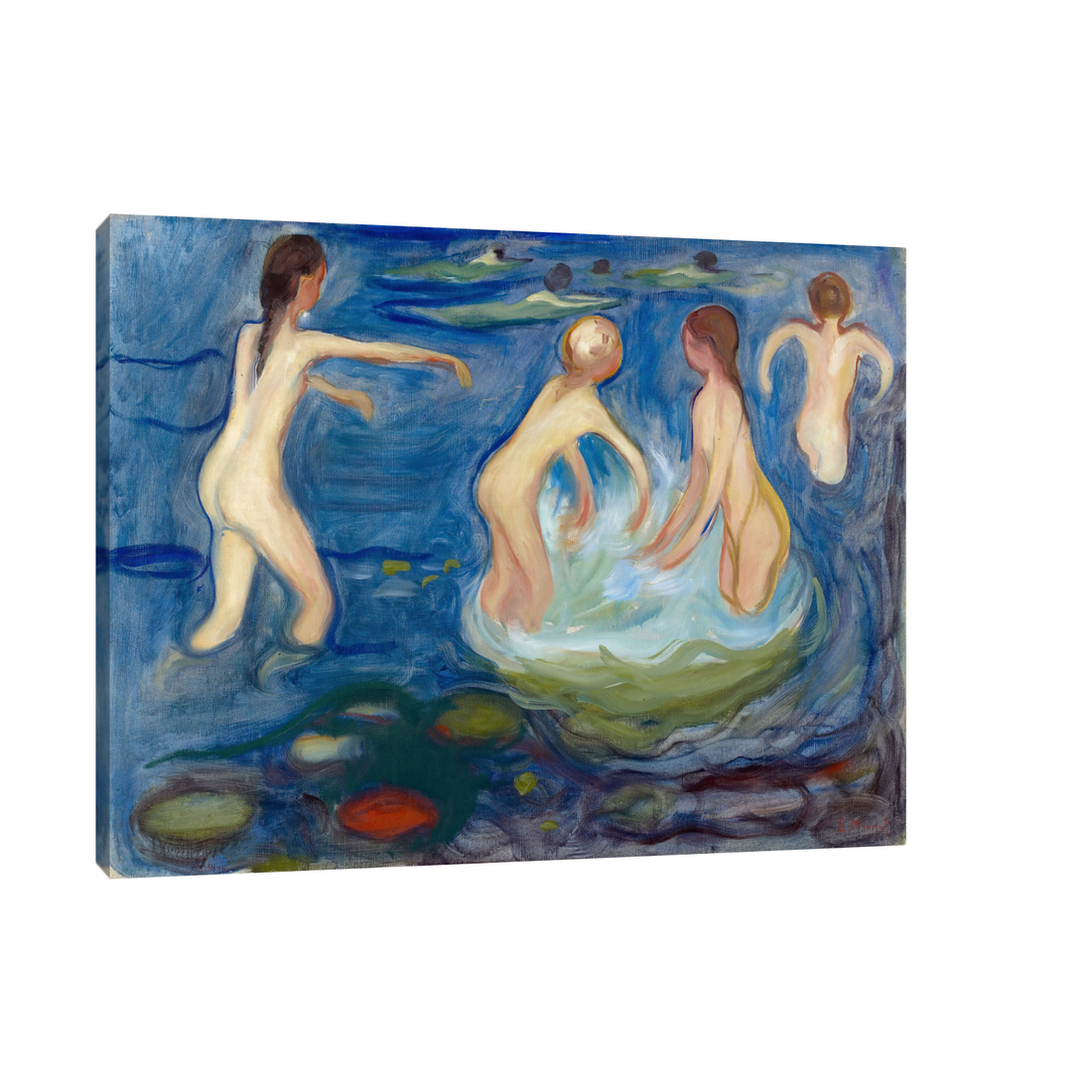 Umetnička slika Bathing Girls, Edvard Munch na platnu - NS Canvas Shop