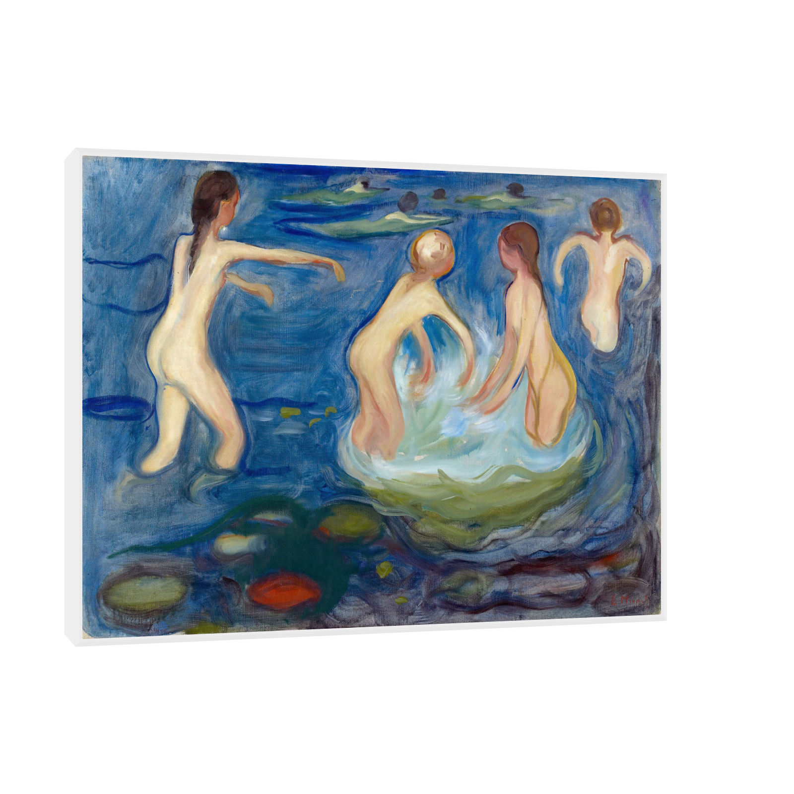 Umetnička slika Bathing Girls, Edvard Munch na platnu - NS Canvas Shop