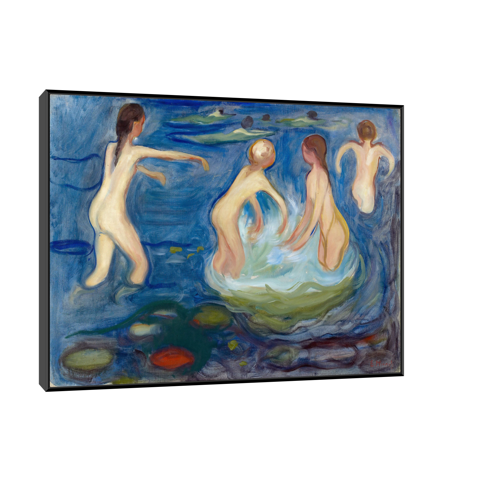 Umetnička slika Bathing Girls, Edvard Munch na platnu - NS Canvas Shop