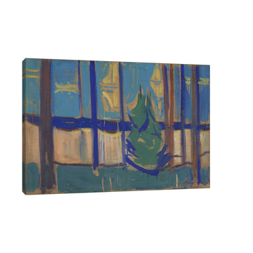 Umetnička slika Beach Landscape with Trees and Boats, Edvard Munch na platnu - NS Canvas Shop