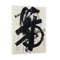 Umetnička slika Black brushstrokes na platnu - NS Canvas Shop
