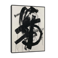 Umetnička slika Black brushstrokes na platnu - NS Canvas Shop