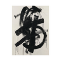 Umetnička slika Black brushstrokes na platnu - NS Canvas Shop