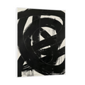 Umetnička slika Black brushstrokes II na platnu - NS Canvas Shop