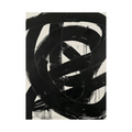 Umetnička slika Black brushstrokes II na platnu - NS Canvas Shop