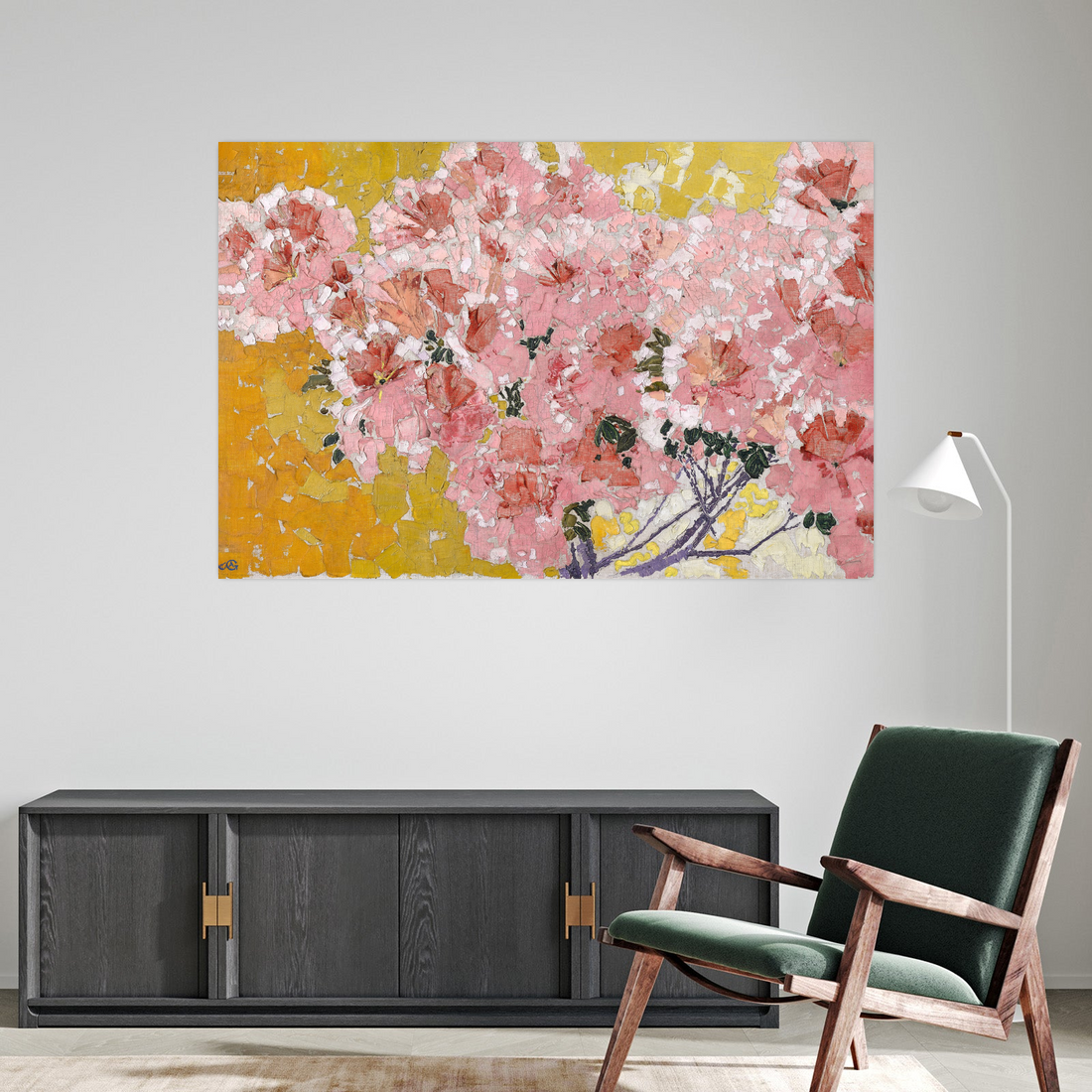 Umetnička slika Blooming azaleas, Augusto Giacometti na platnu - NS Canvas Shop