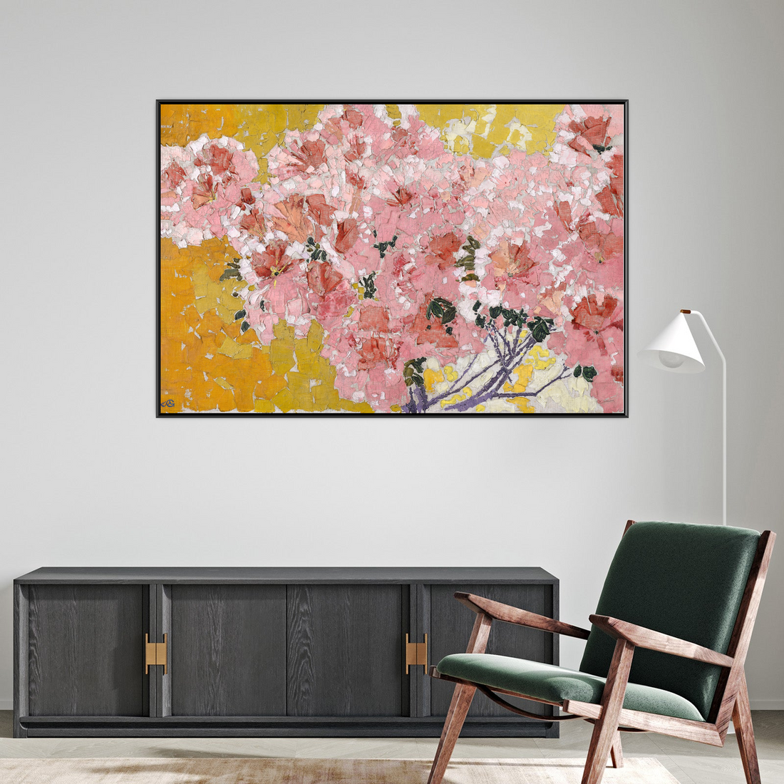 Umetnička slika Blooming azaleas, Augusto Giacometti na platnu - NS Canvas Shop