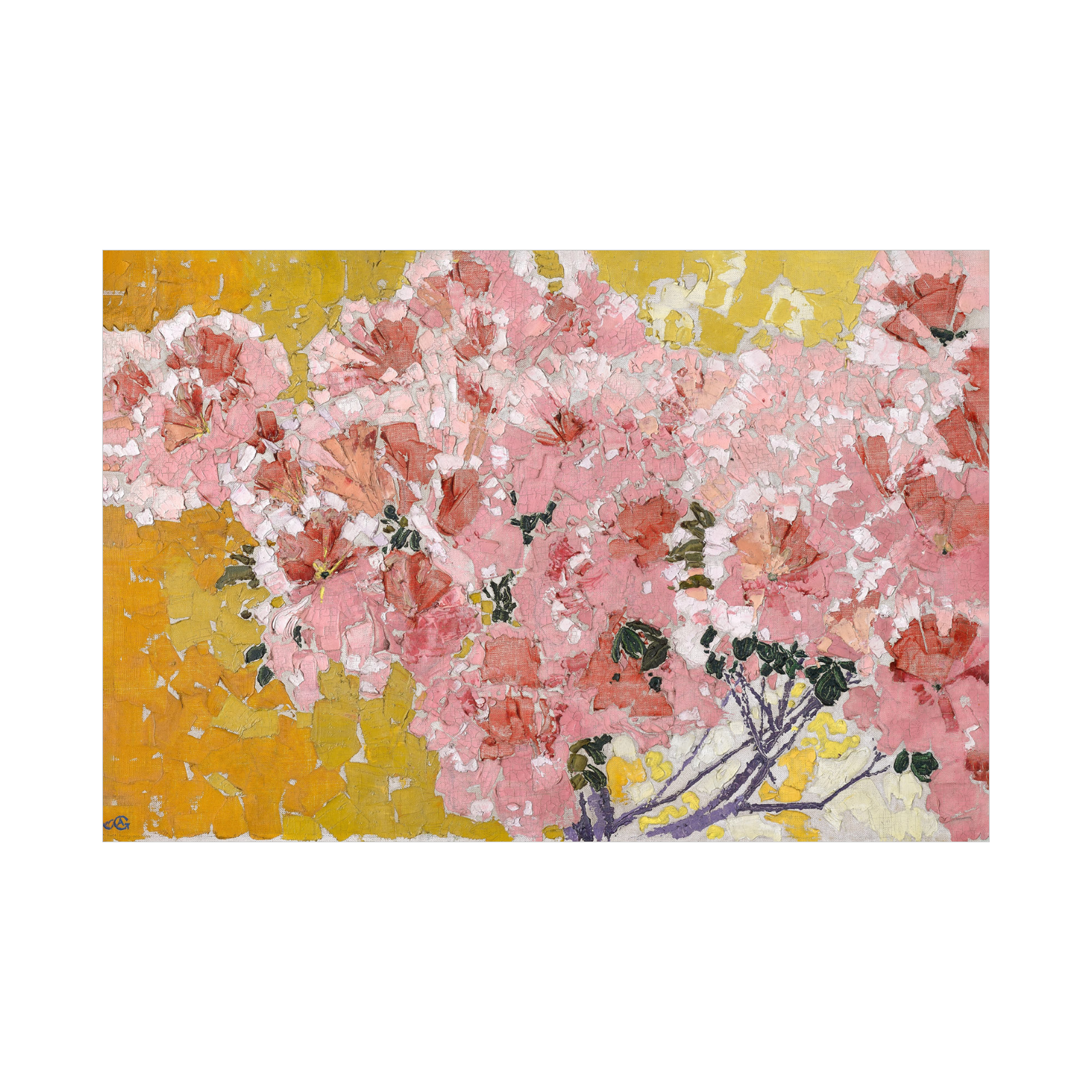Umetnička slika Blooming azaleas, Augusto Giacometti na platnu - NS Canvas Shop