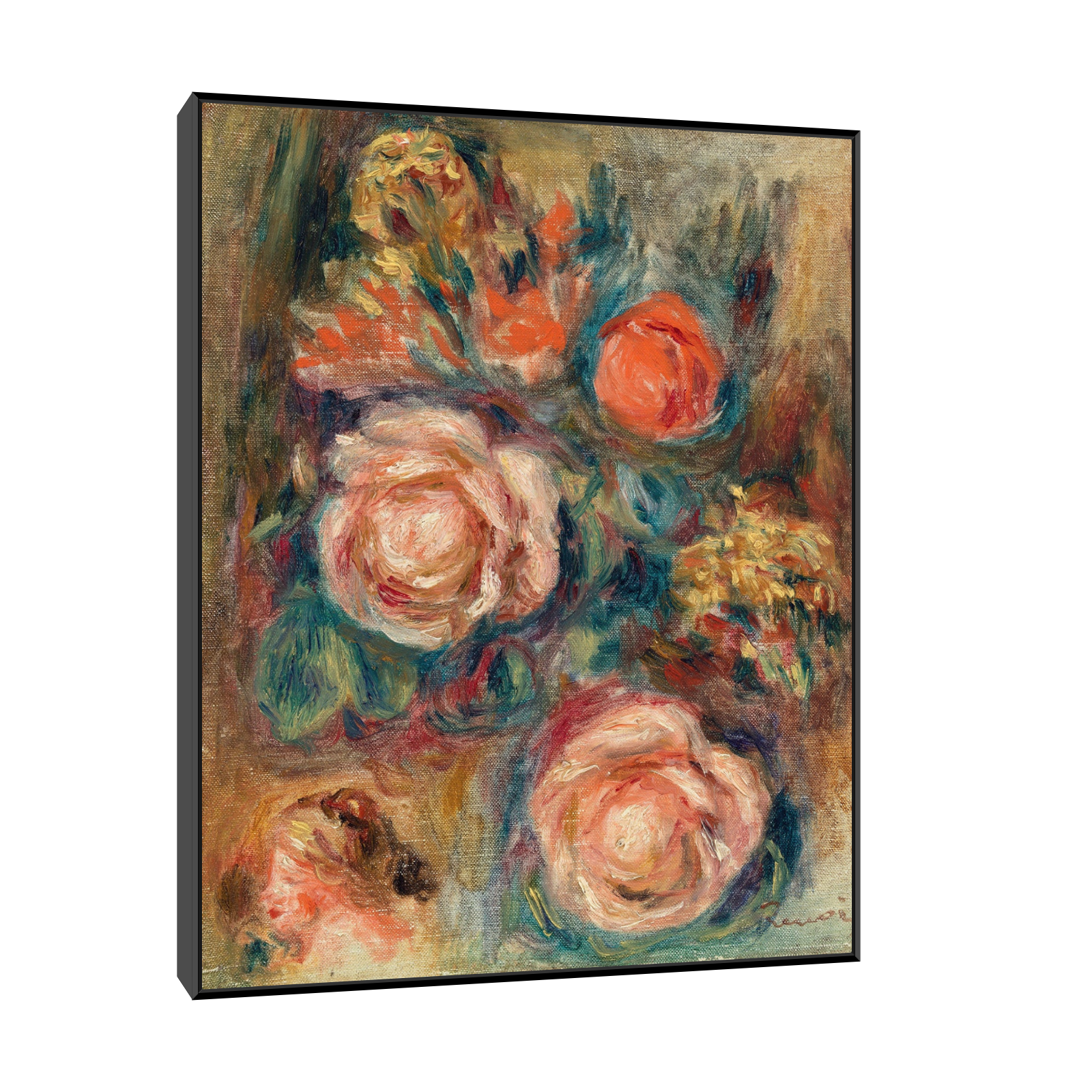 Umetnička slika Bouquet of Roses, Pierre-Auguste Renoir na platnu - NS Canvas Shop