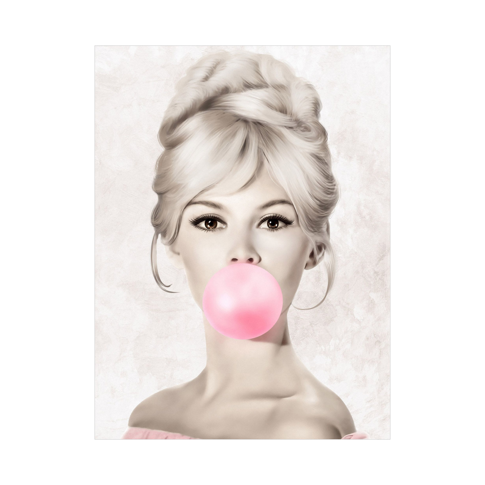 Umetnička slika Brigitte Bardot na platnu - NS Canvas Shop