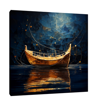 Umetnička slika Brod na pučini 2 na platnu - NS Canvas Shop