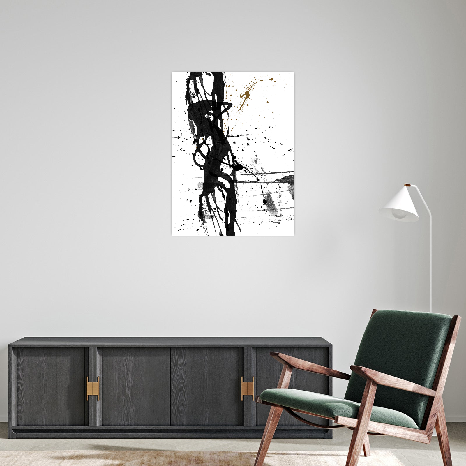 Umetnička slika Brushstrokes na platnu - NS Canvas Shop
