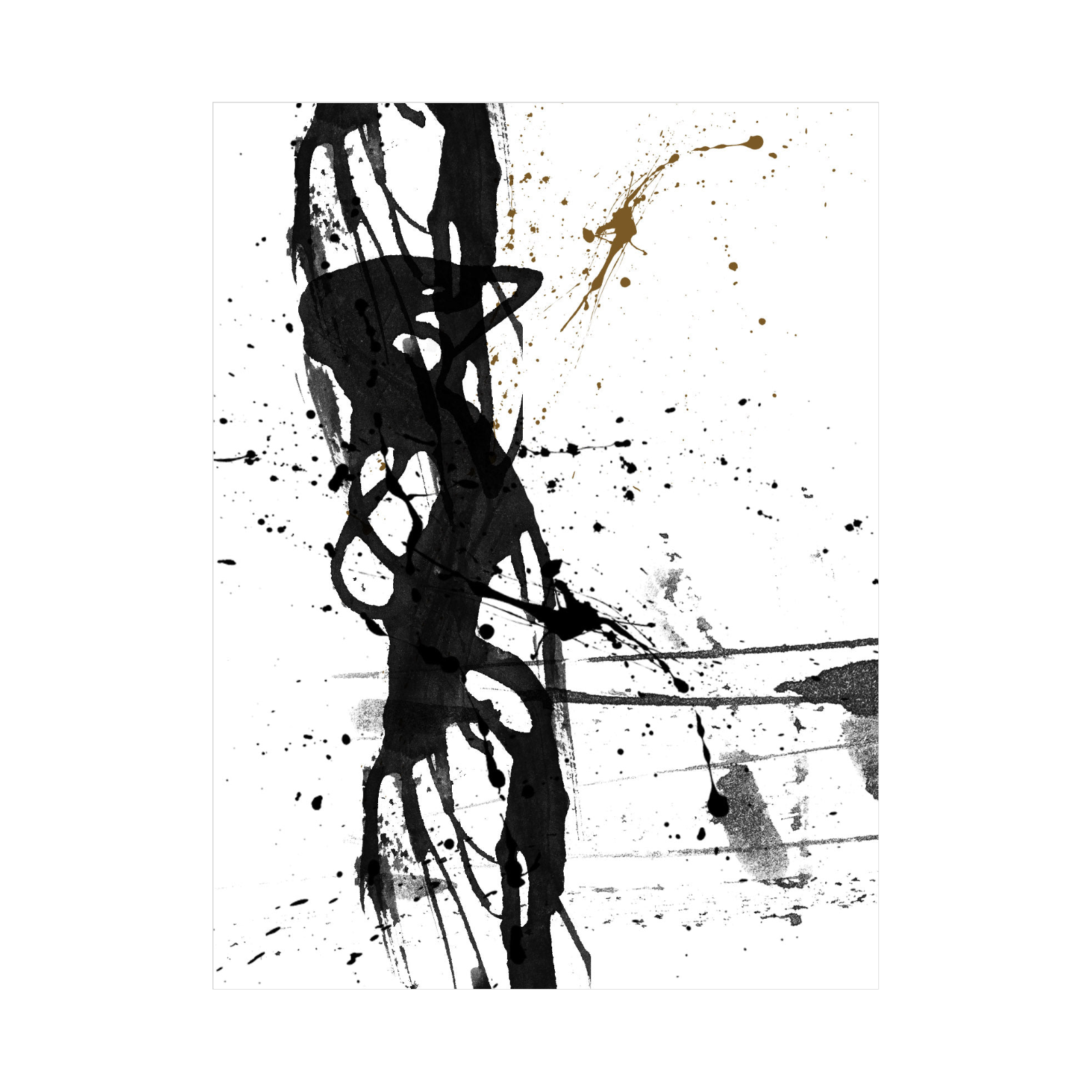 Umetnička slika Brushstrokes na platnu - NS Canvas Shop