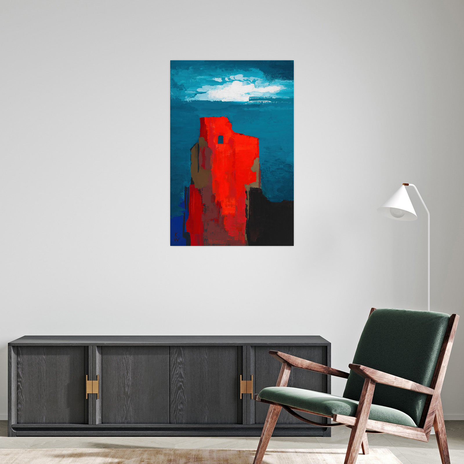 Umetnička slika Burgruine, Karl Wiener na platnu - NS Canvas Shop