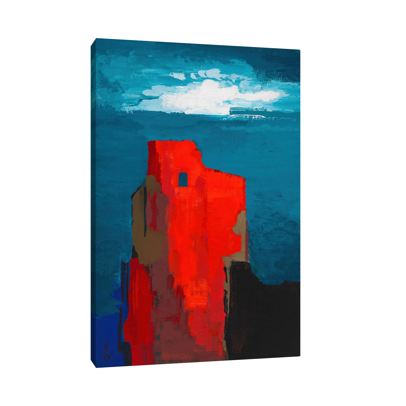 Umetnička slika Burgruine, Karl Wiener na platnu - NS Canvas Shop