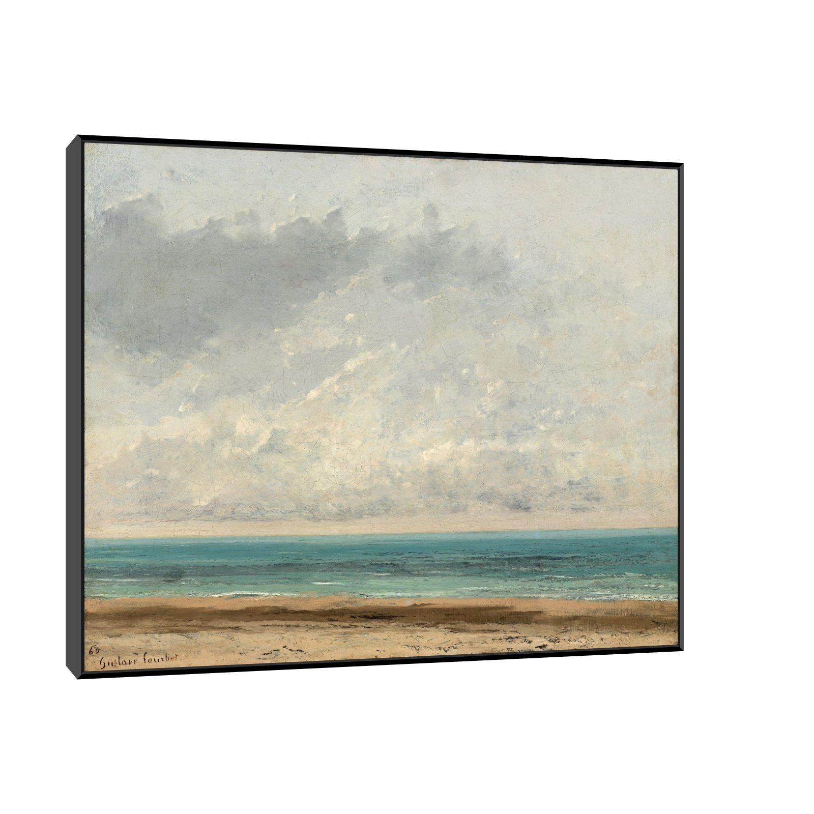 Umetnička slika Calm Sea, Gustave Courbet na platnu - NS Canvas Shop