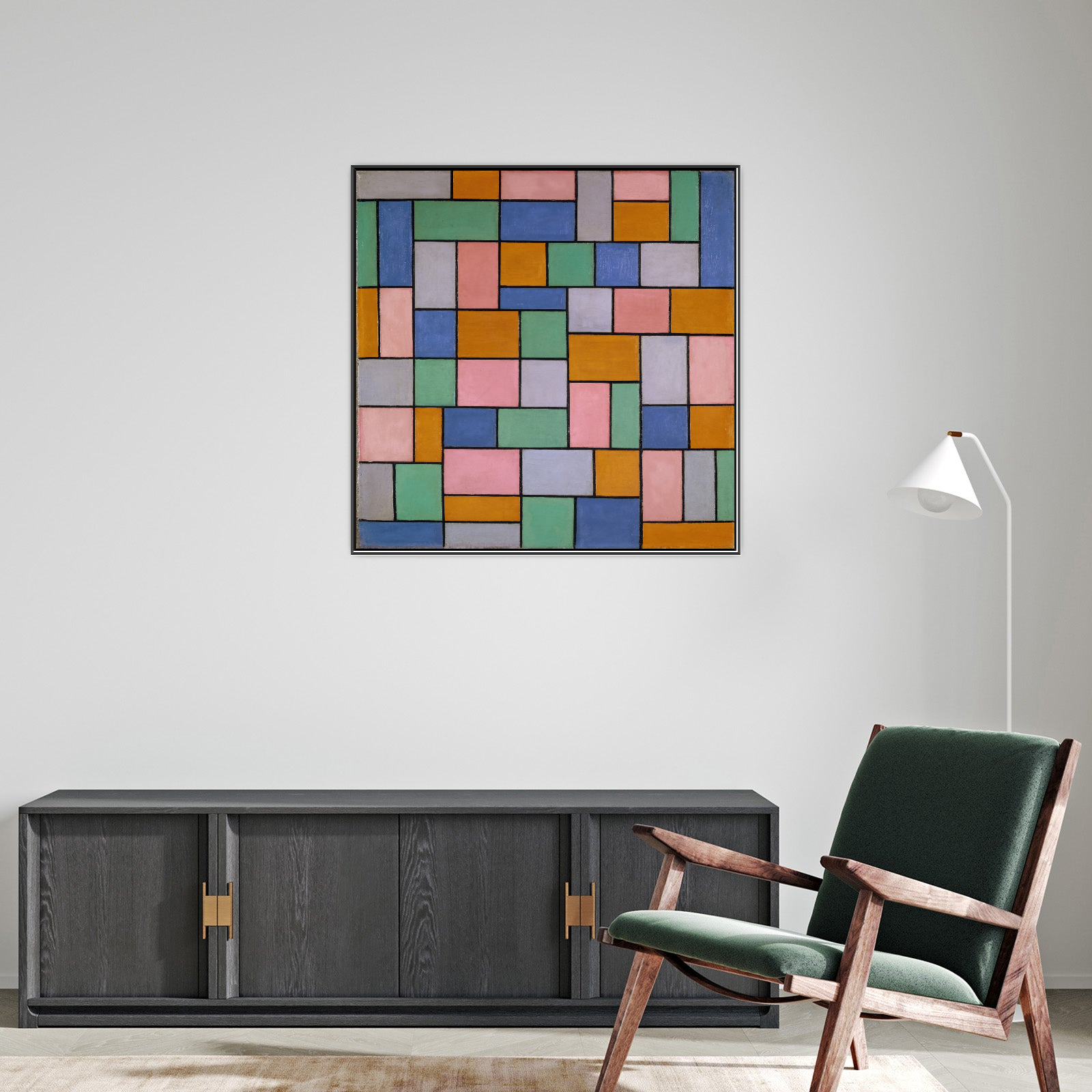 Umetnička slika Composition in dissonances, Theo van Doesburg na platnu - NS Canvas Shop