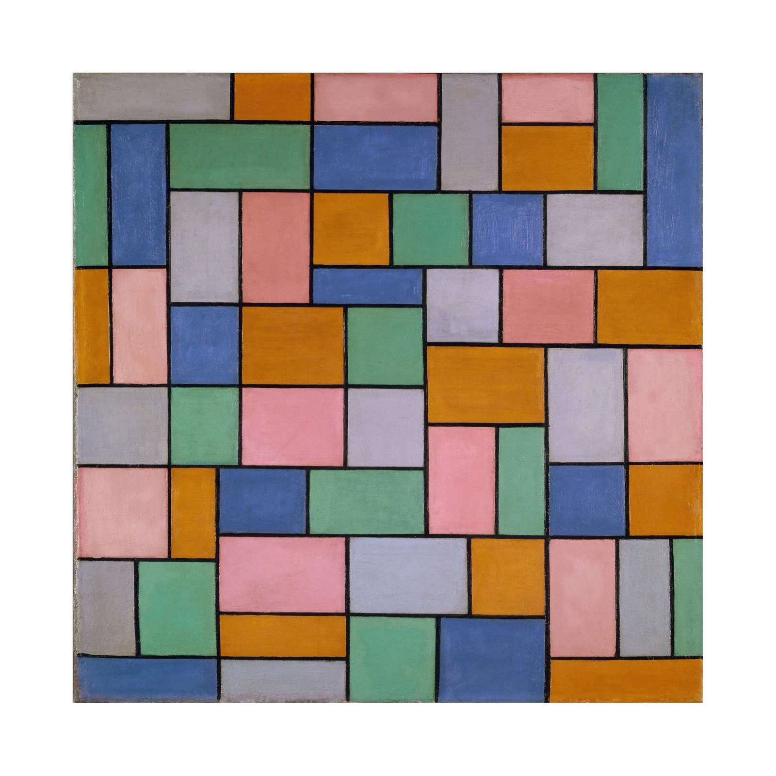 Umetnička slika Composition in dissonances, Theo van Doesburg na platnu - NS Canvas Shop