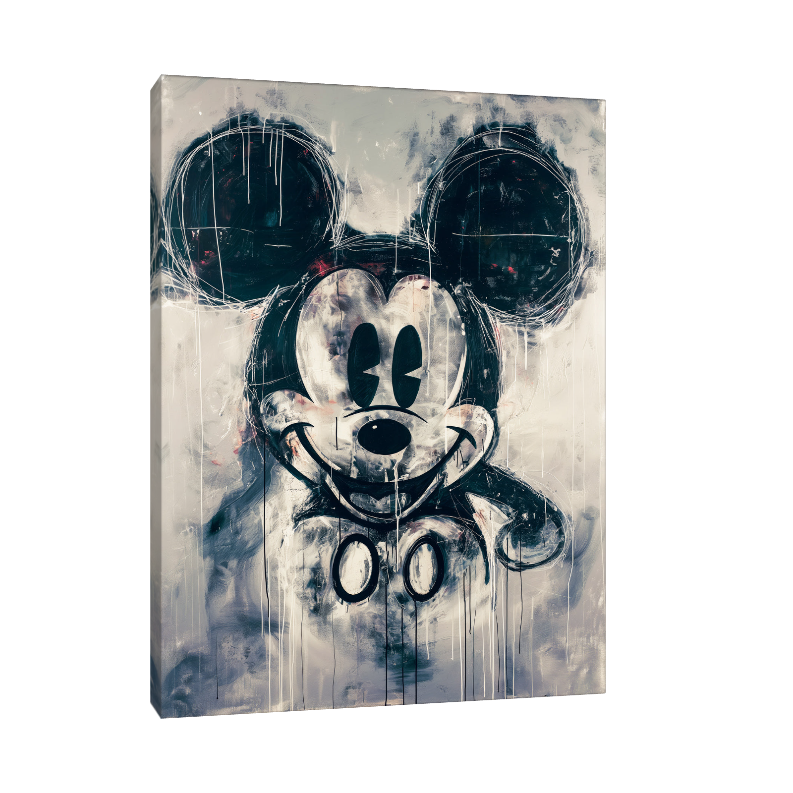 Umetnička slika Crno beli Mickey Mouse na platnu - NS Canvas Shop