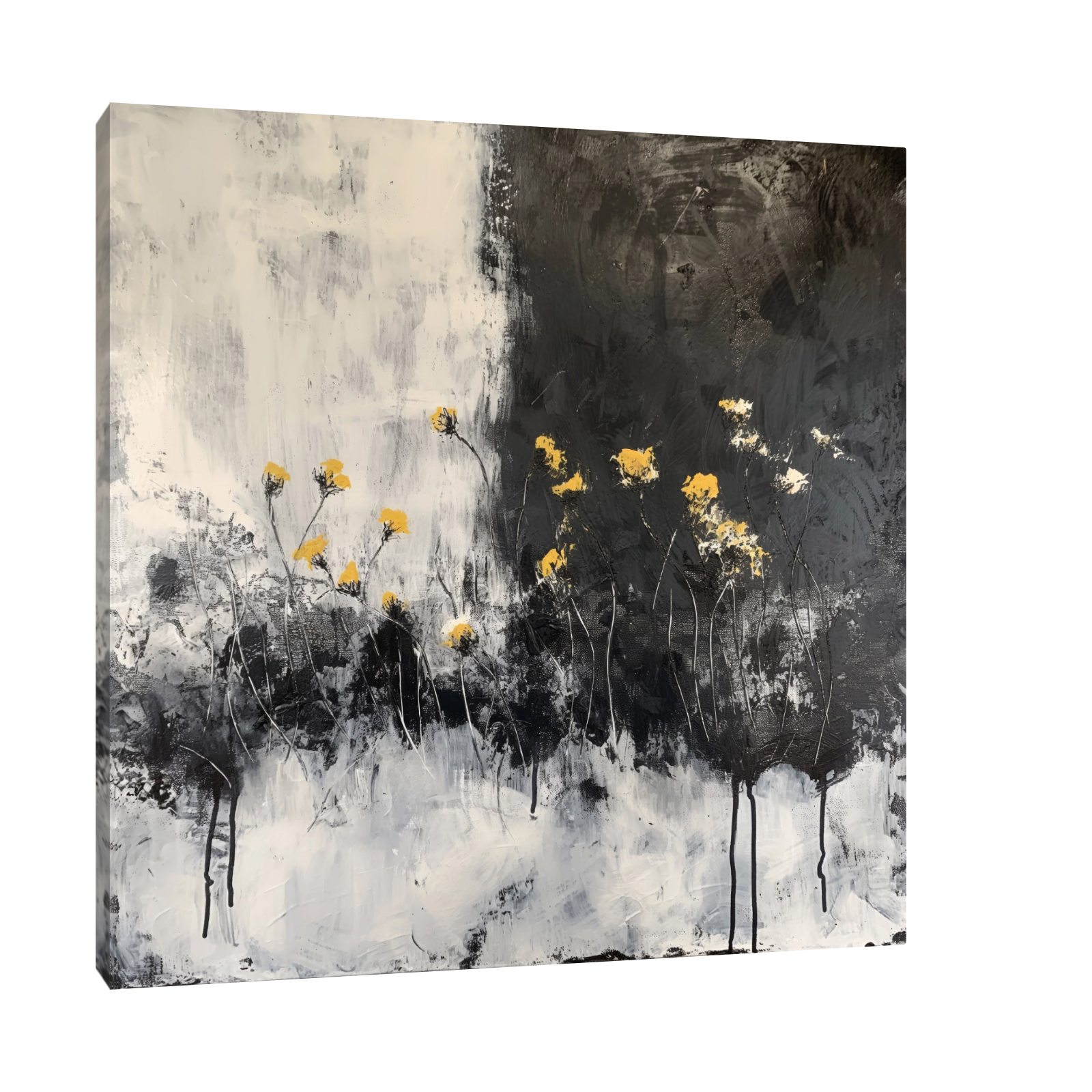 Umetnička slika Crno beli svet na platnu - NS Canvas Shop