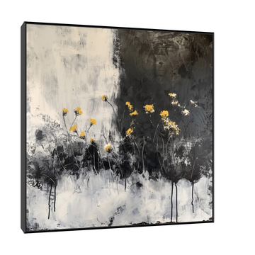 Umetnička slika Crno beli svet na platnu - NS Canvas Shop