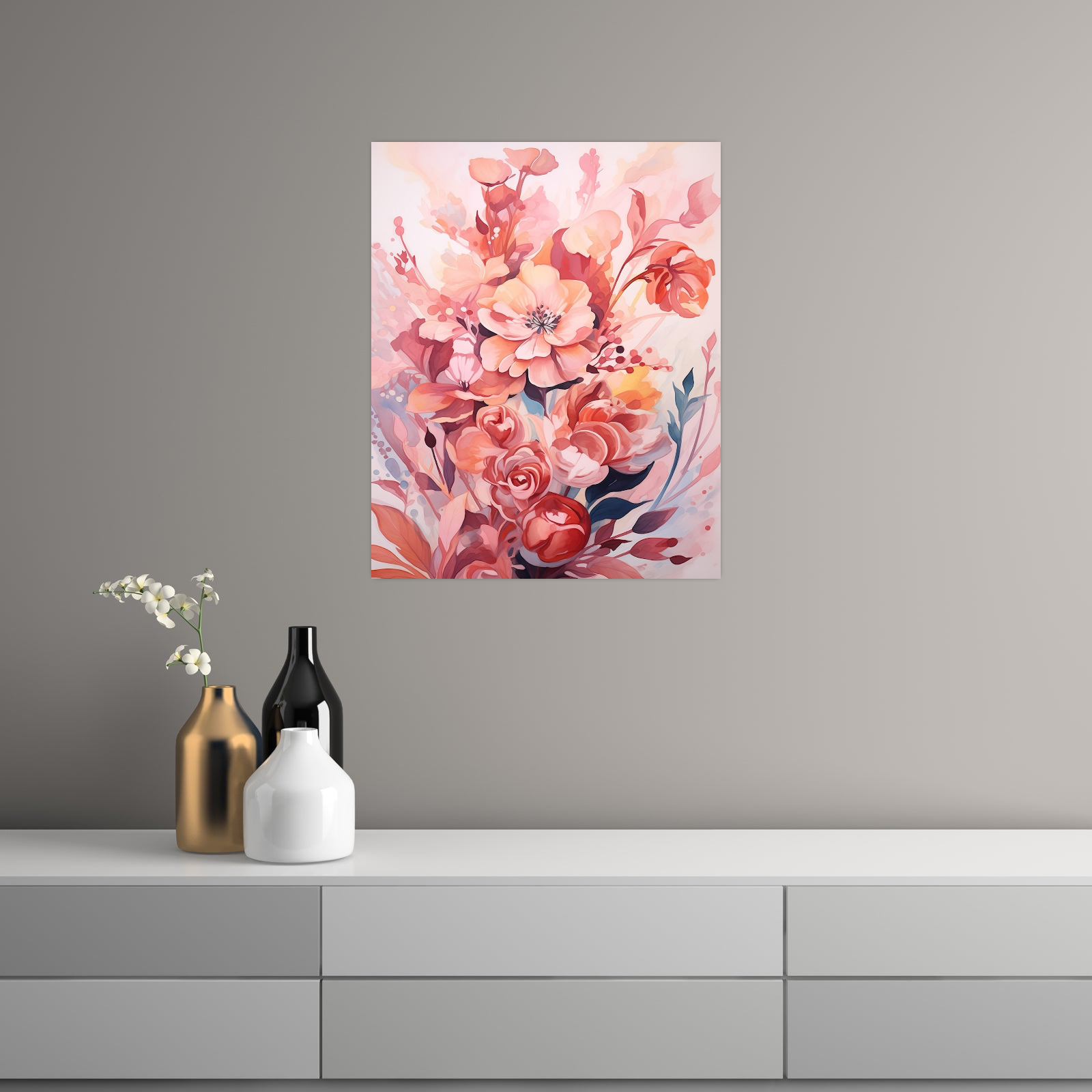 Umetnička slika Cvetna Čarolija na platnu - NS Canvas Shop