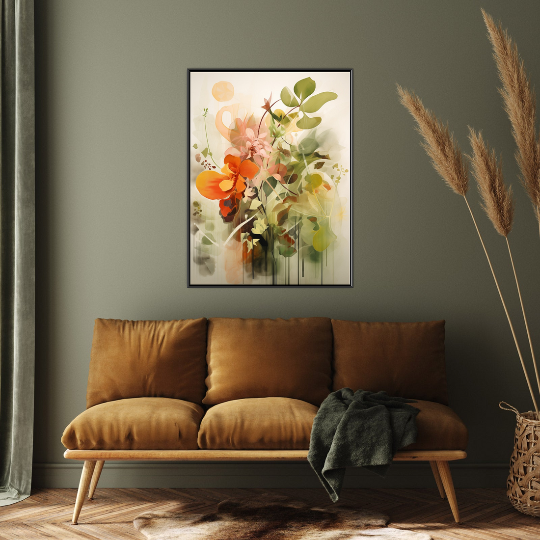 Umetnička slika Cvetna Impresija na platnu - NS Canvas Shop