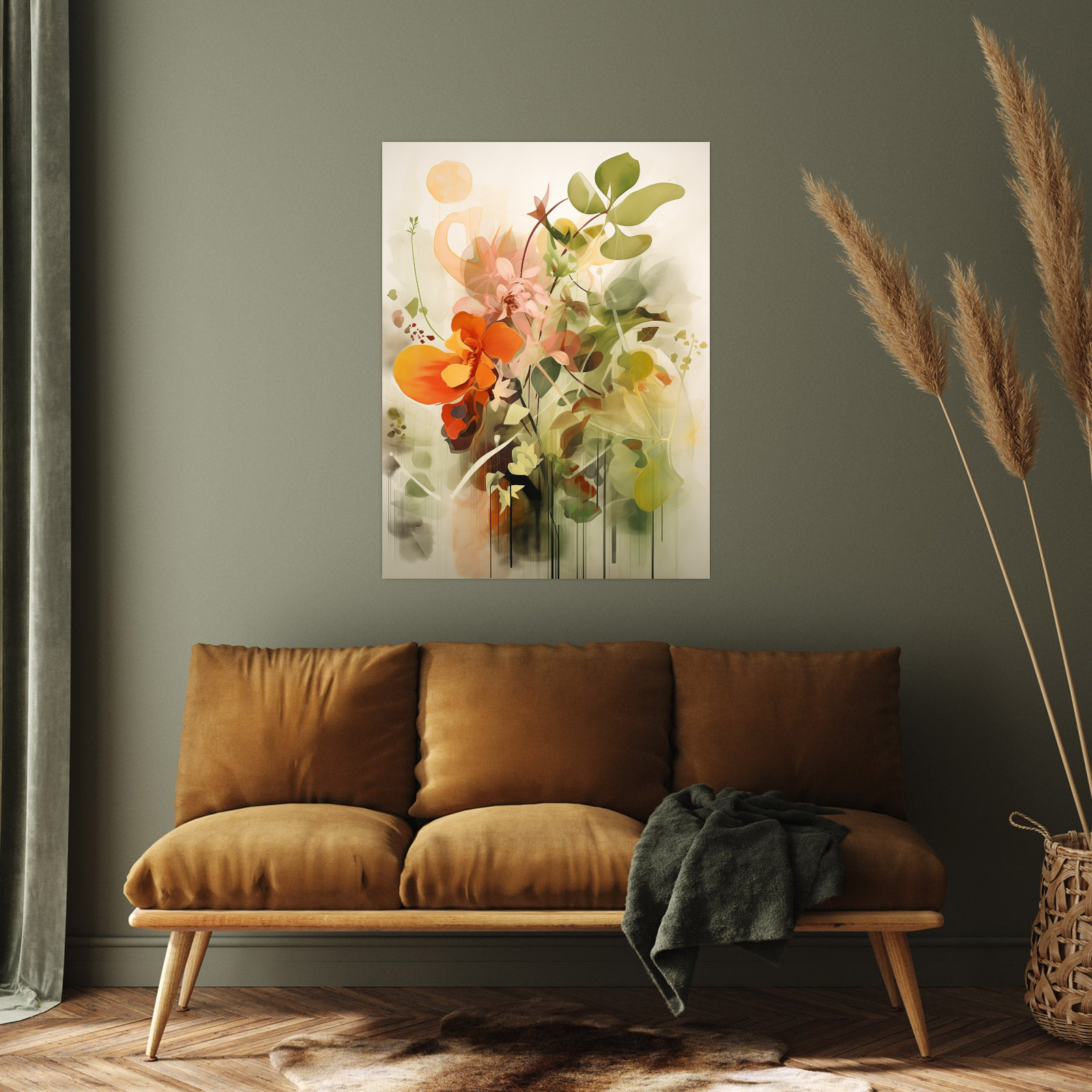 Umetnička slika Cvetna Impresija na platnu - NS Canvas Shop