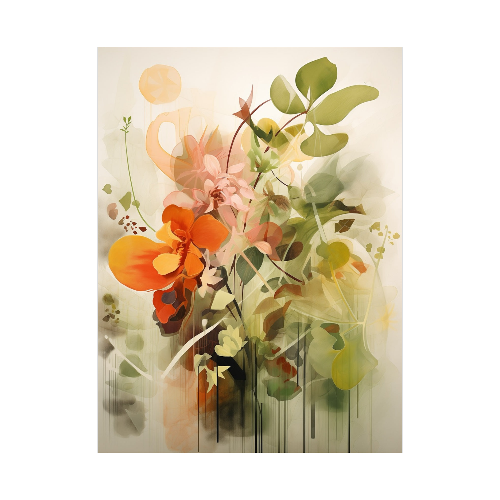 Umetnička slika Cvetna Impresija na platnu - NS Canvas Shop