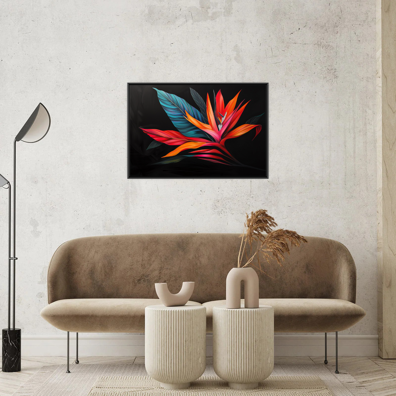 Umetnička slika Cvetna fantazija na platnu - NS Canvas Shop