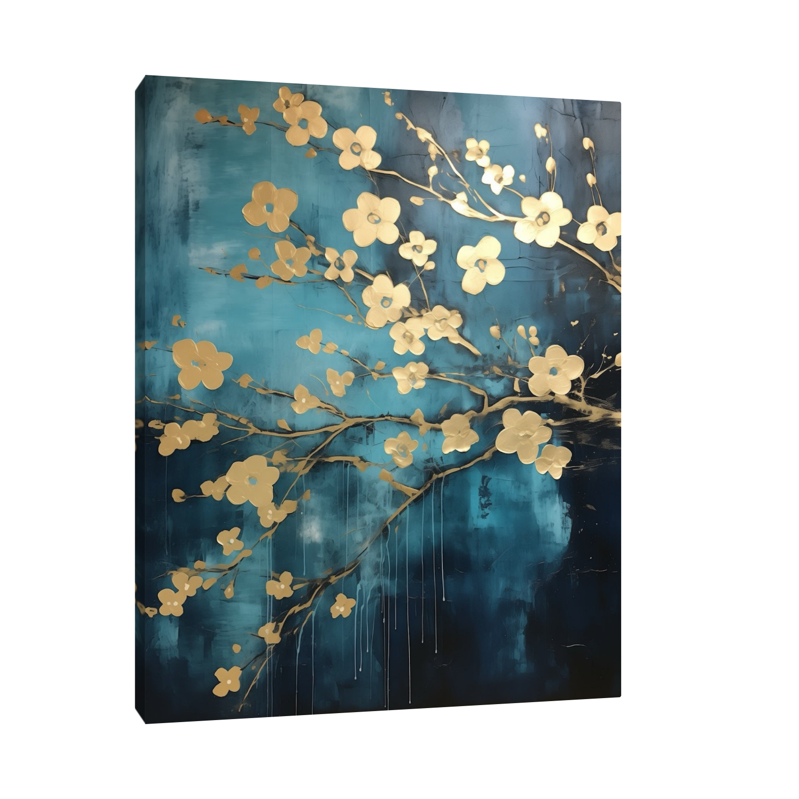 Umetnička slika Cvetni odsjaj na platnu - NS Canvas Shop