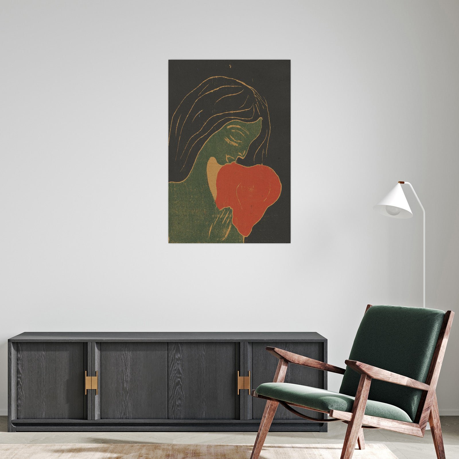 Umetnička slika Das Herz, Edvard Munch na platnu - NS Canvas Shop