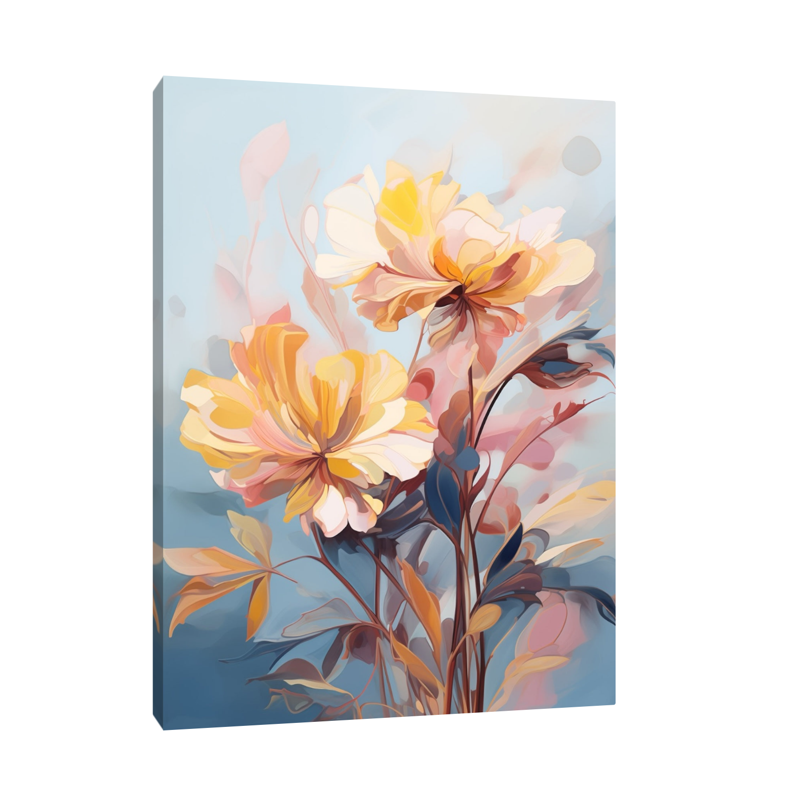 Umetnička slika Dva cveta na platnu - NS Canvas Shop