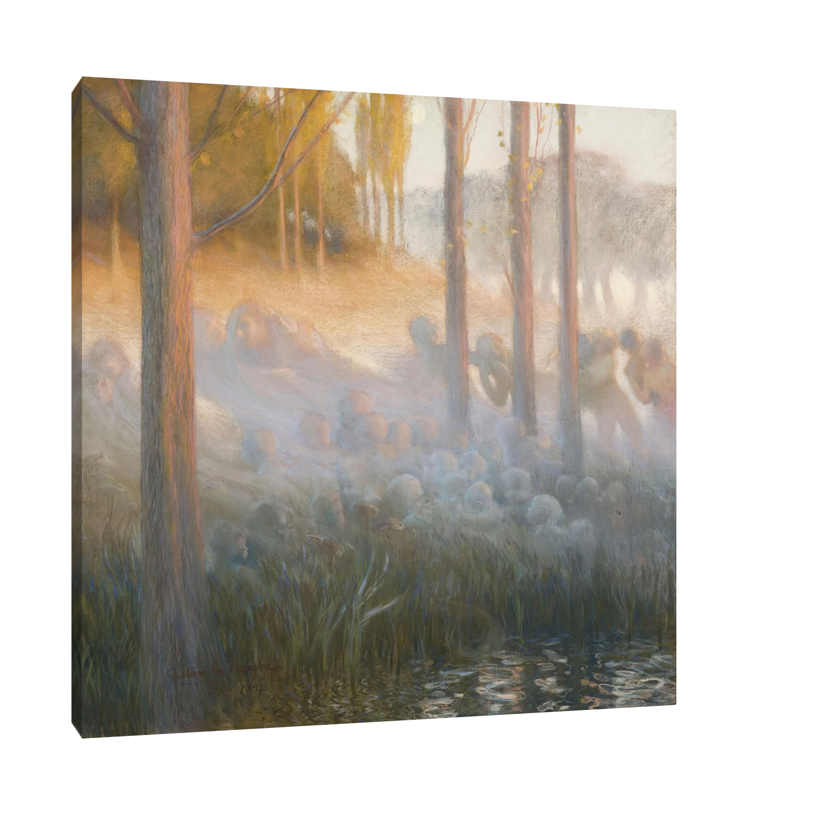 Umetnička slika Esprits Nocturnes, Gaston La Touche na platnu - NS Canvas Shop