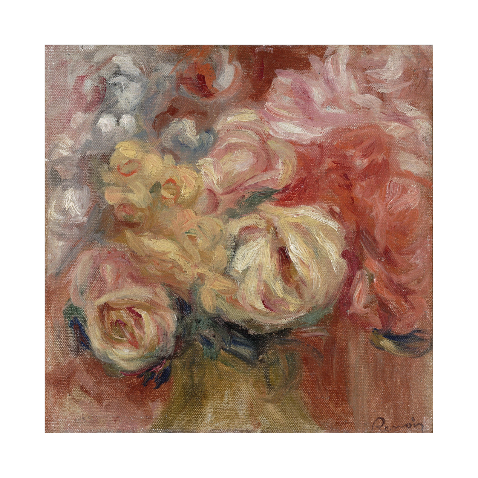 Umetnička slika Flowers, Pierre-Auguste Renoir na platnu - NS Canvas Shop