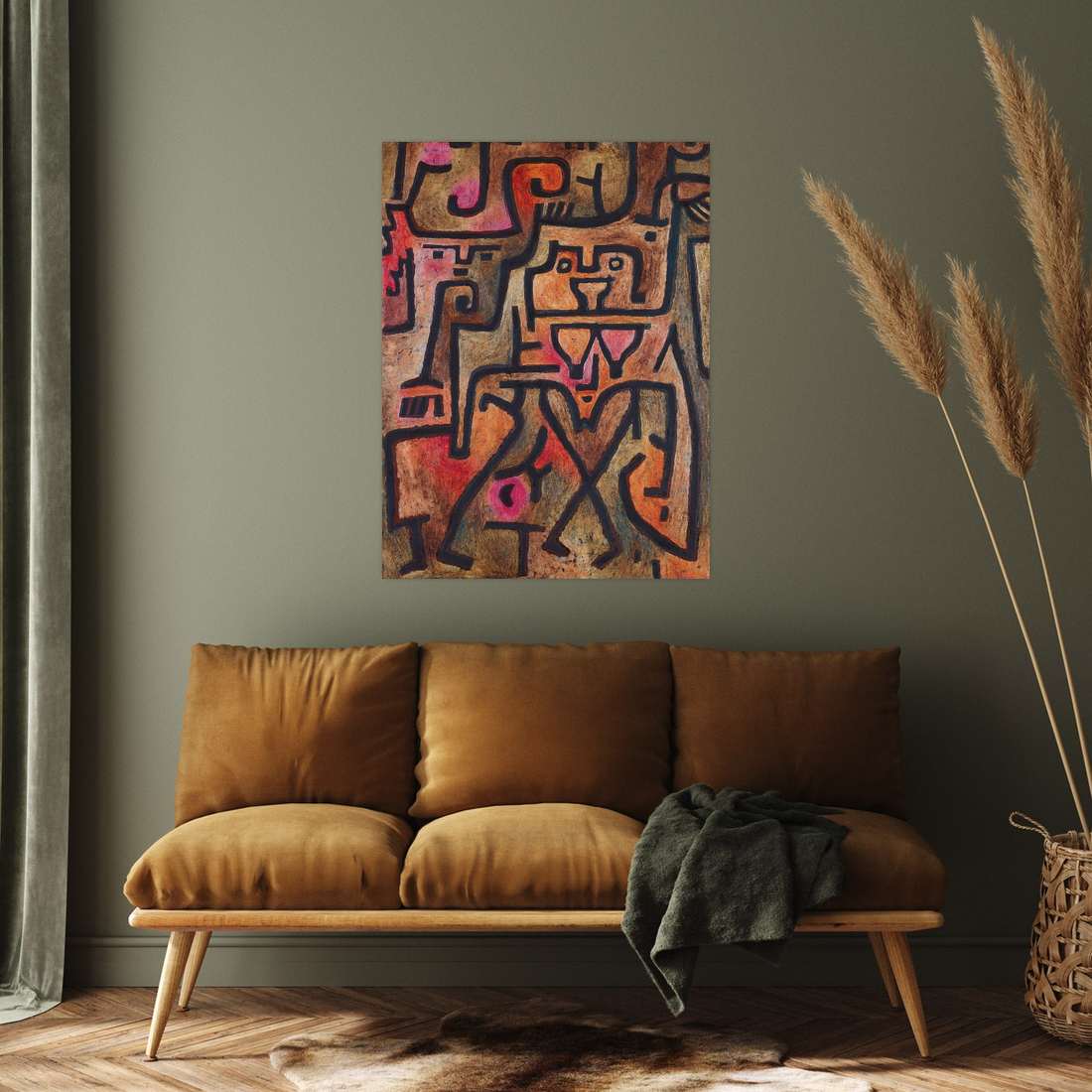 Umetnička slika Forest Witches, Paul Klee na platnu - NS Canvas Shop