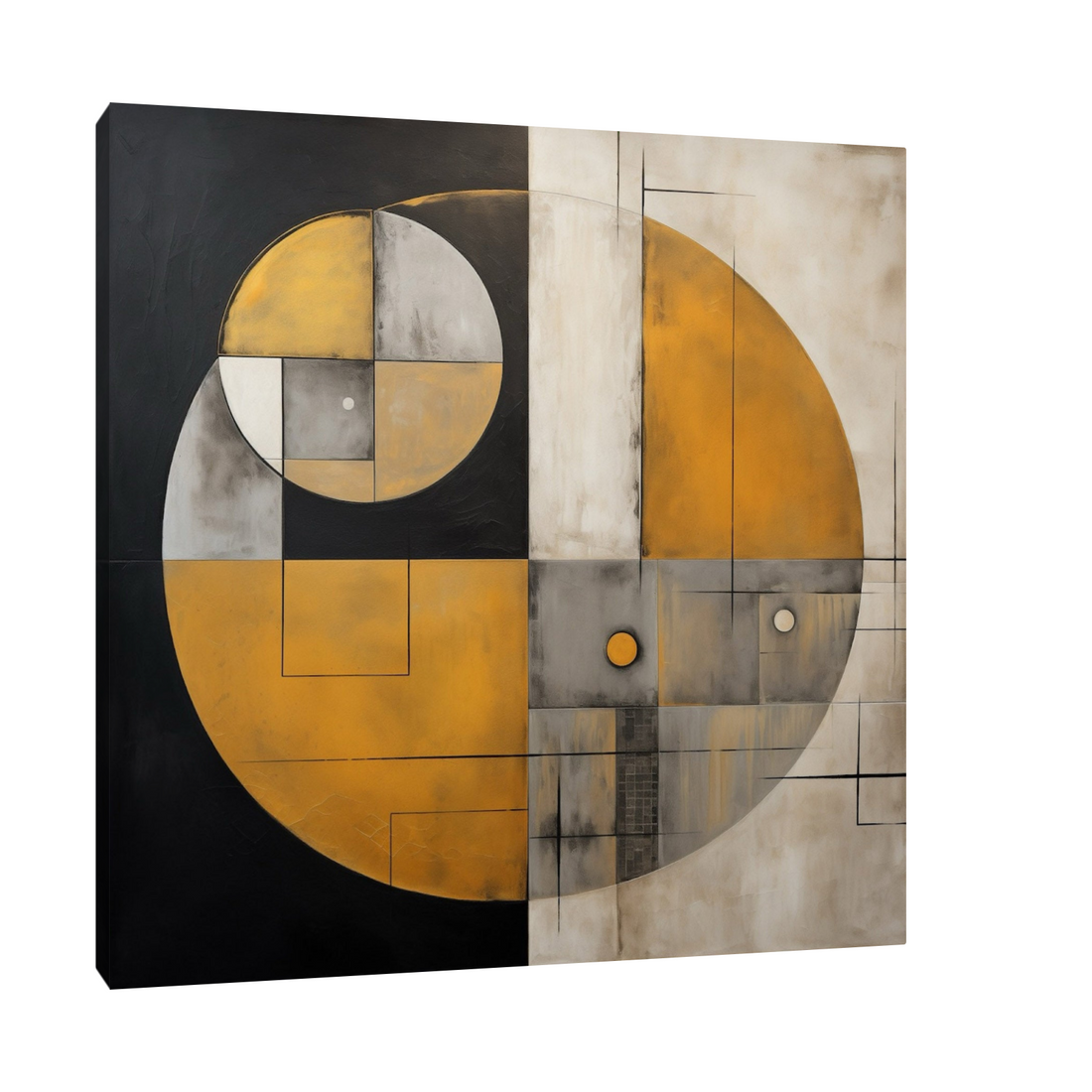 Umetnička slika Forma kruga na platnu - NS Canvas Shop
