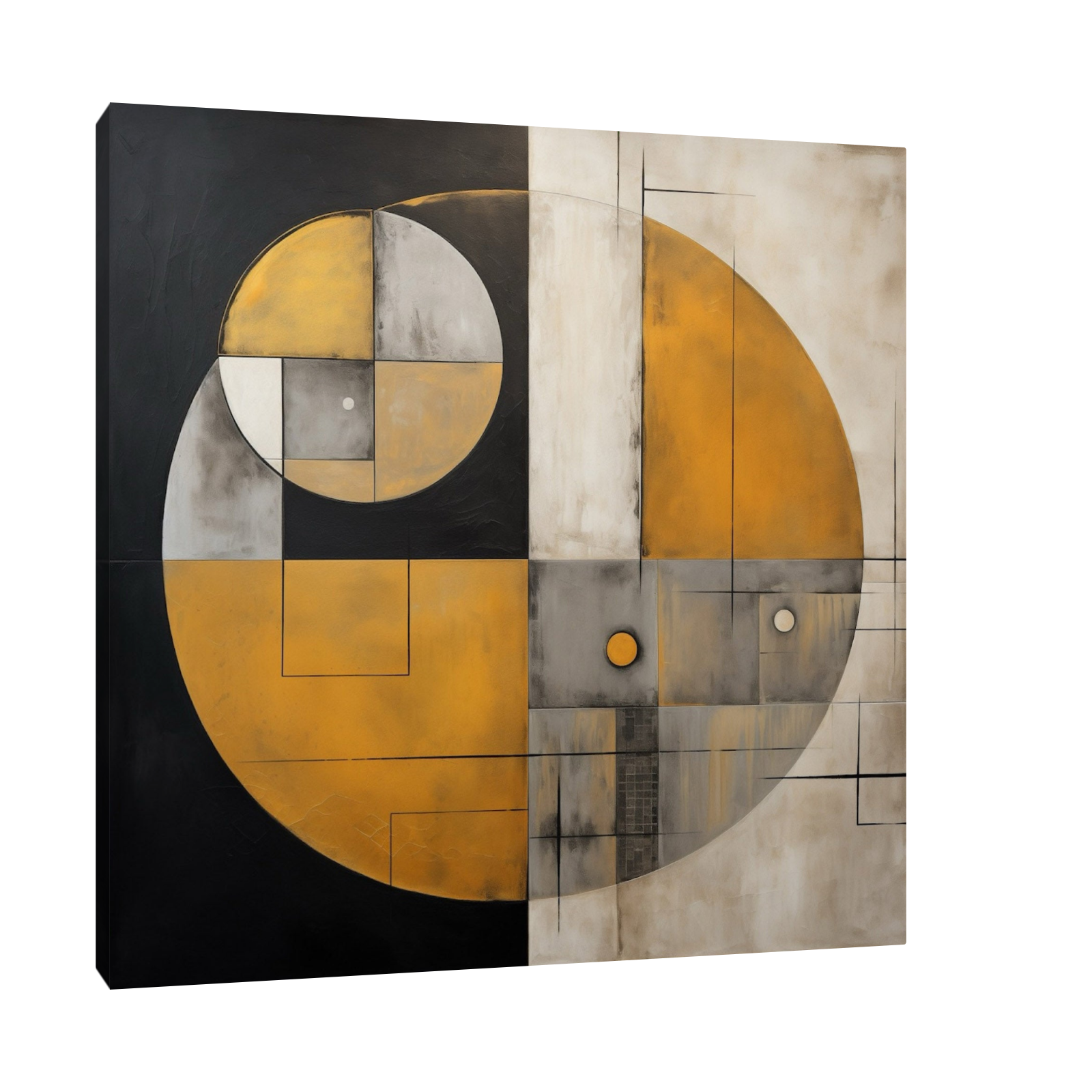 Umetnička slika Forma kruga na platnu - NS Canvas Shop