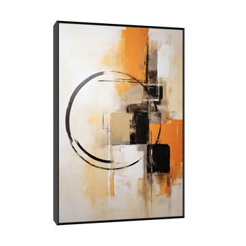 Umetnička slika Forma kruga na platnu - NS Canvas Shop