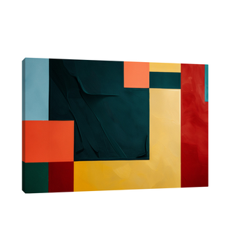 Umetnička slika Forme u bojama na platnu - NS Canvas Shop
