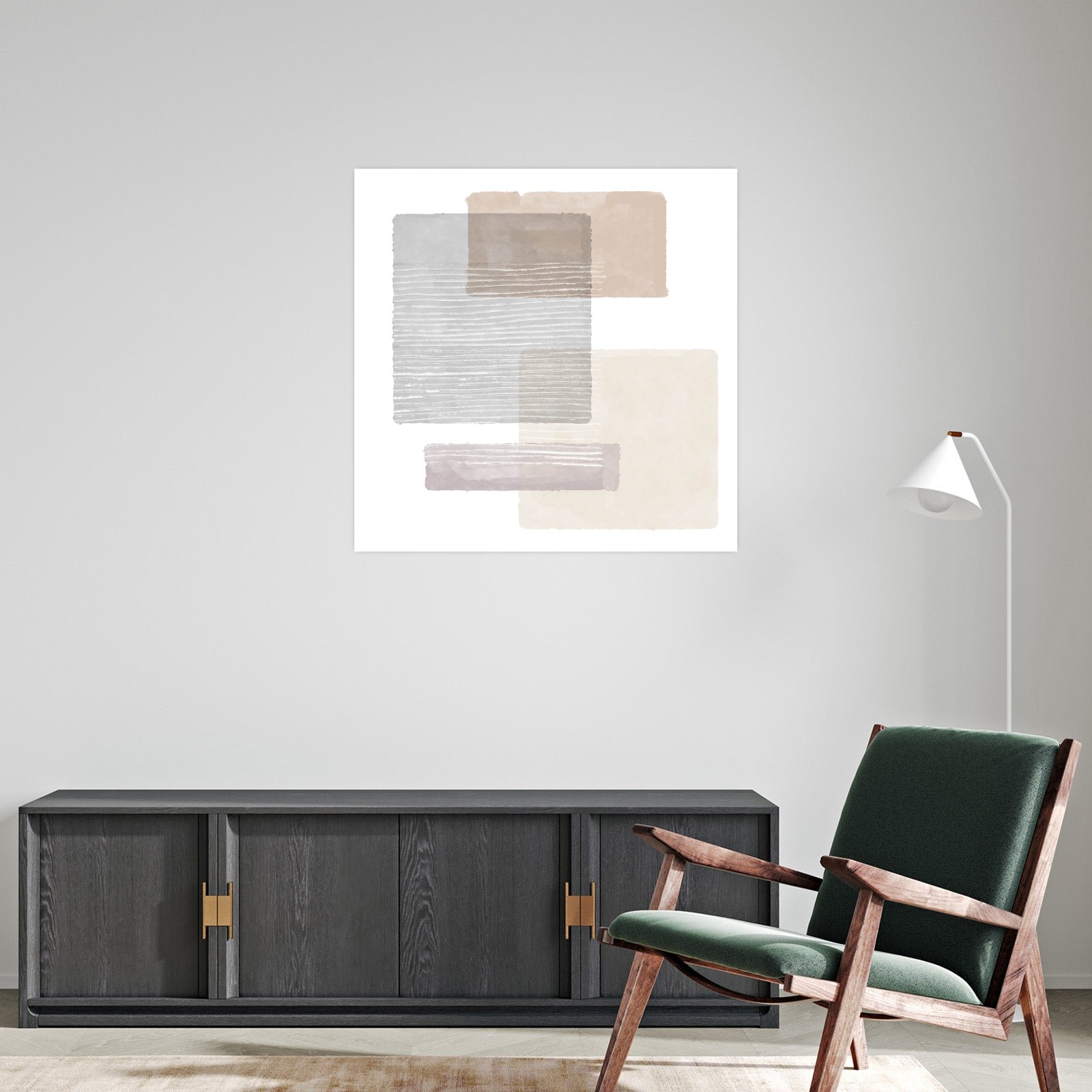 Umetnička slika Geometriska poezija II na platnu - NS Canvas Shop